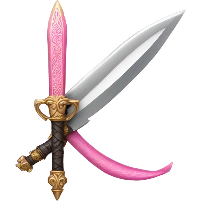 Pink dagger emoji
