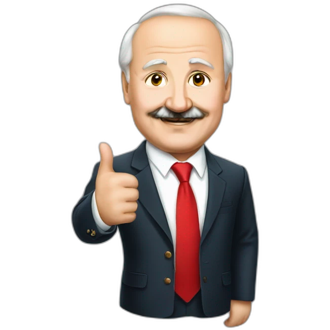 lukashenko thumb up big emoji