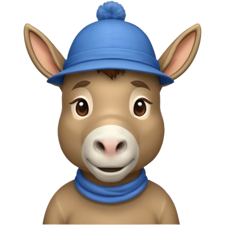 donkey with blue hat emoji