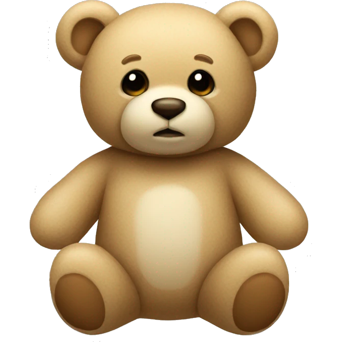 Beige teddybear emoji