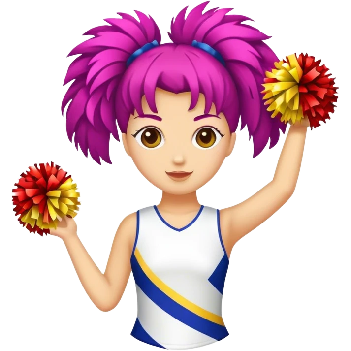 cheerleader's pom poms emoji