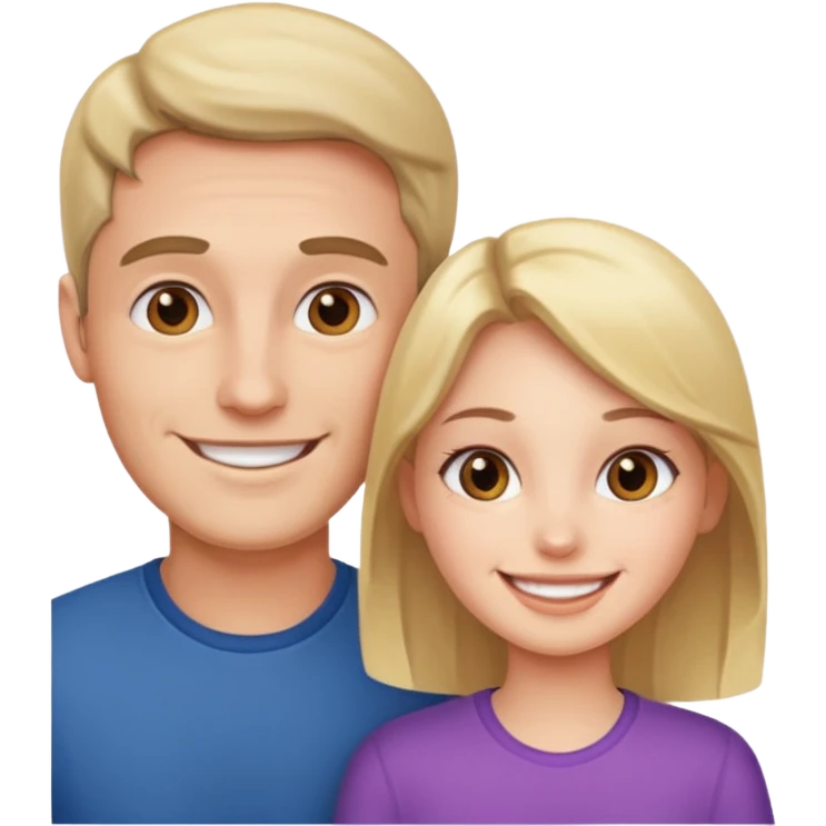 Man and girl emoji