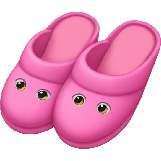 pink slippers emoji