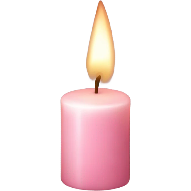 Aesthetic light pink candle  emoji