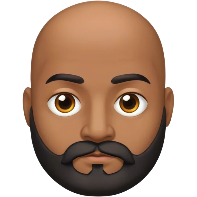 Pakistani man with big bald spot and beard emoji