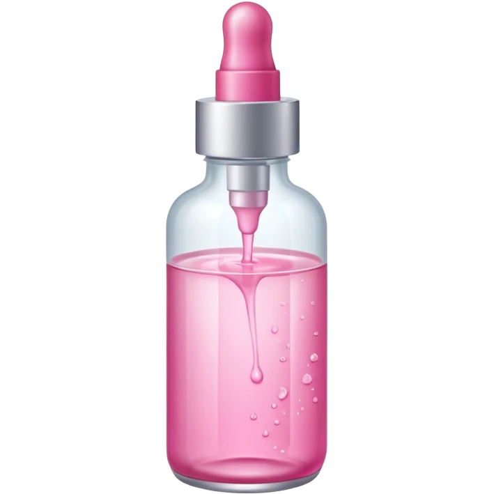 Pink skin care sérum emoji