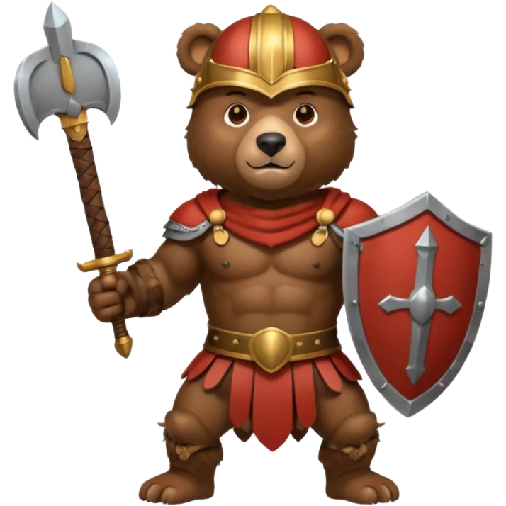 a bear Roman Gladiator emoji