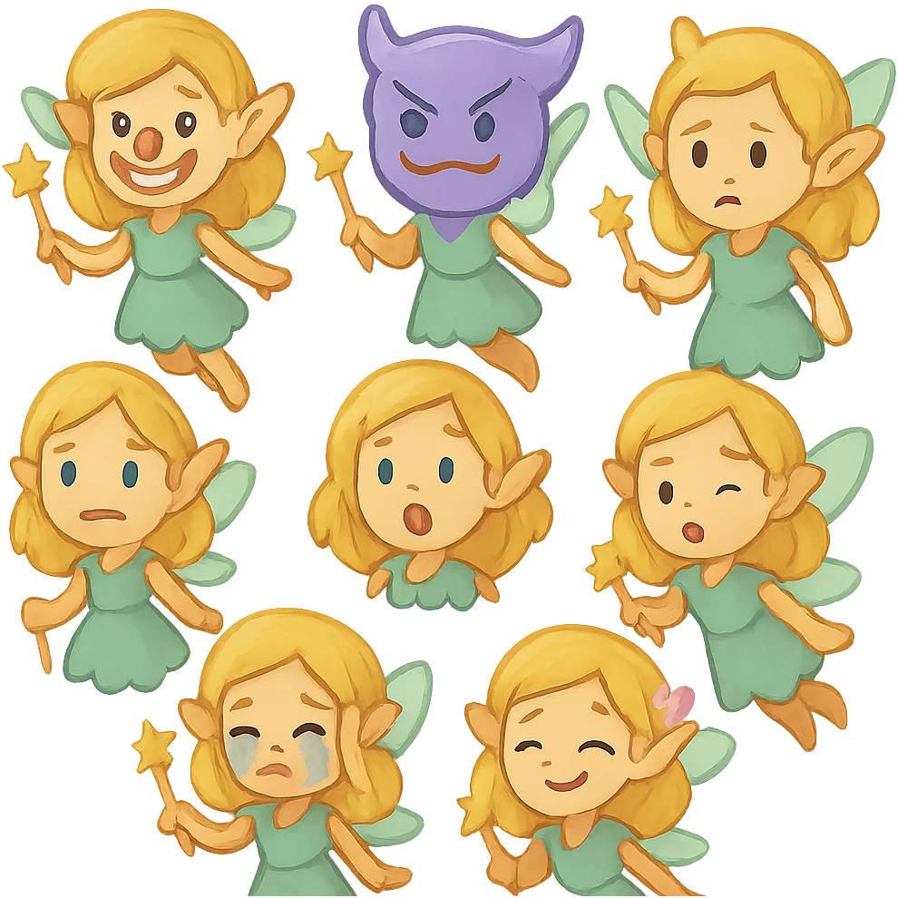 fairy tale fairy emoji