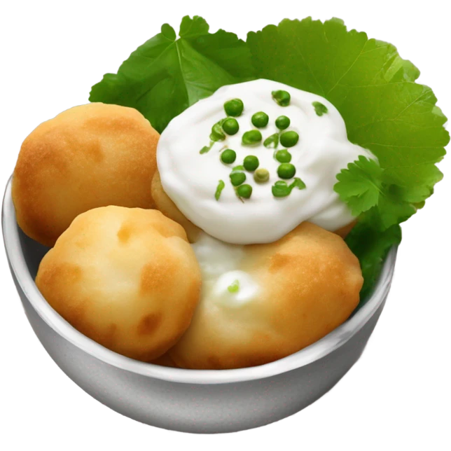 Dahi gol gappa emoji
