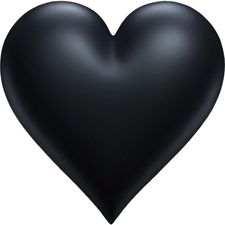 Gothic black heart emoji