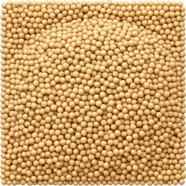 uncooked quinoa, small pile or scatter, beige to golden, round bead-like, matte, smooth, even size, subtle variation, no bowl, spoon, or garnish, soft lighting, emoji scale emoji