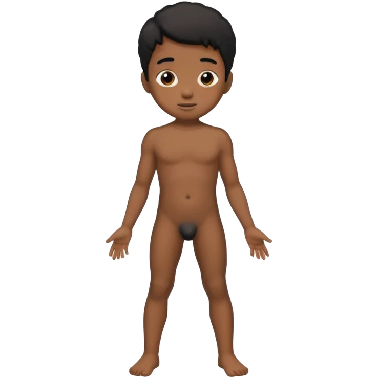 Younger  balck kid naked  legcum emoji
