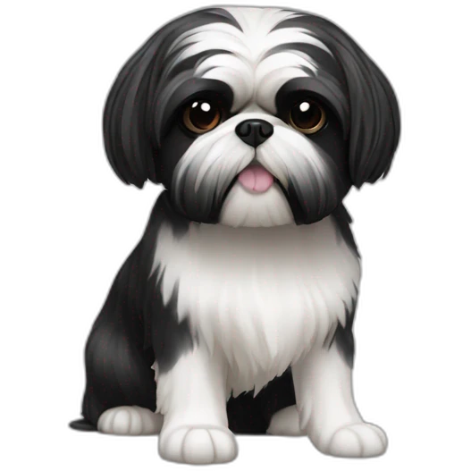 Shih tzu noir emoji