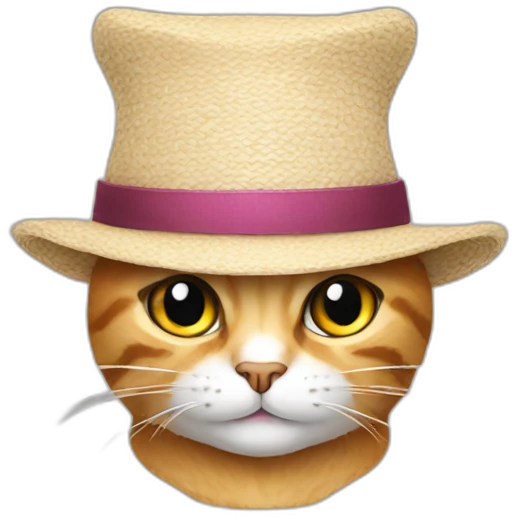 Cat in a hat emoji