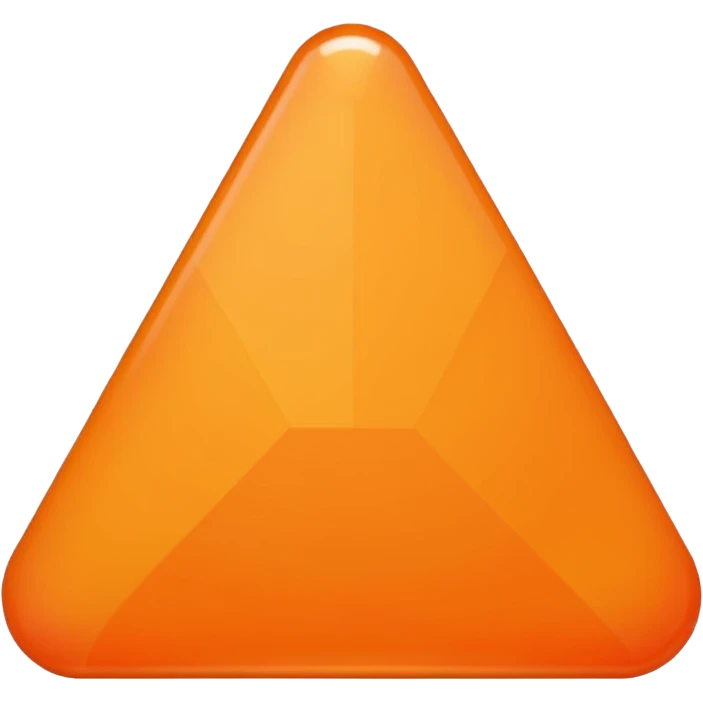 Orange triangle emoji