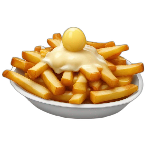 Poutine qui mange de la poutine  emoji