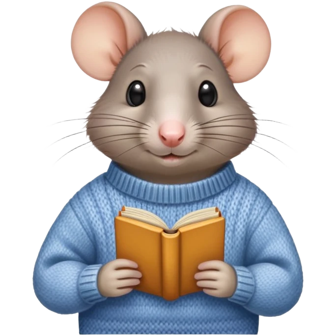 A preppy rat ￼ emoji