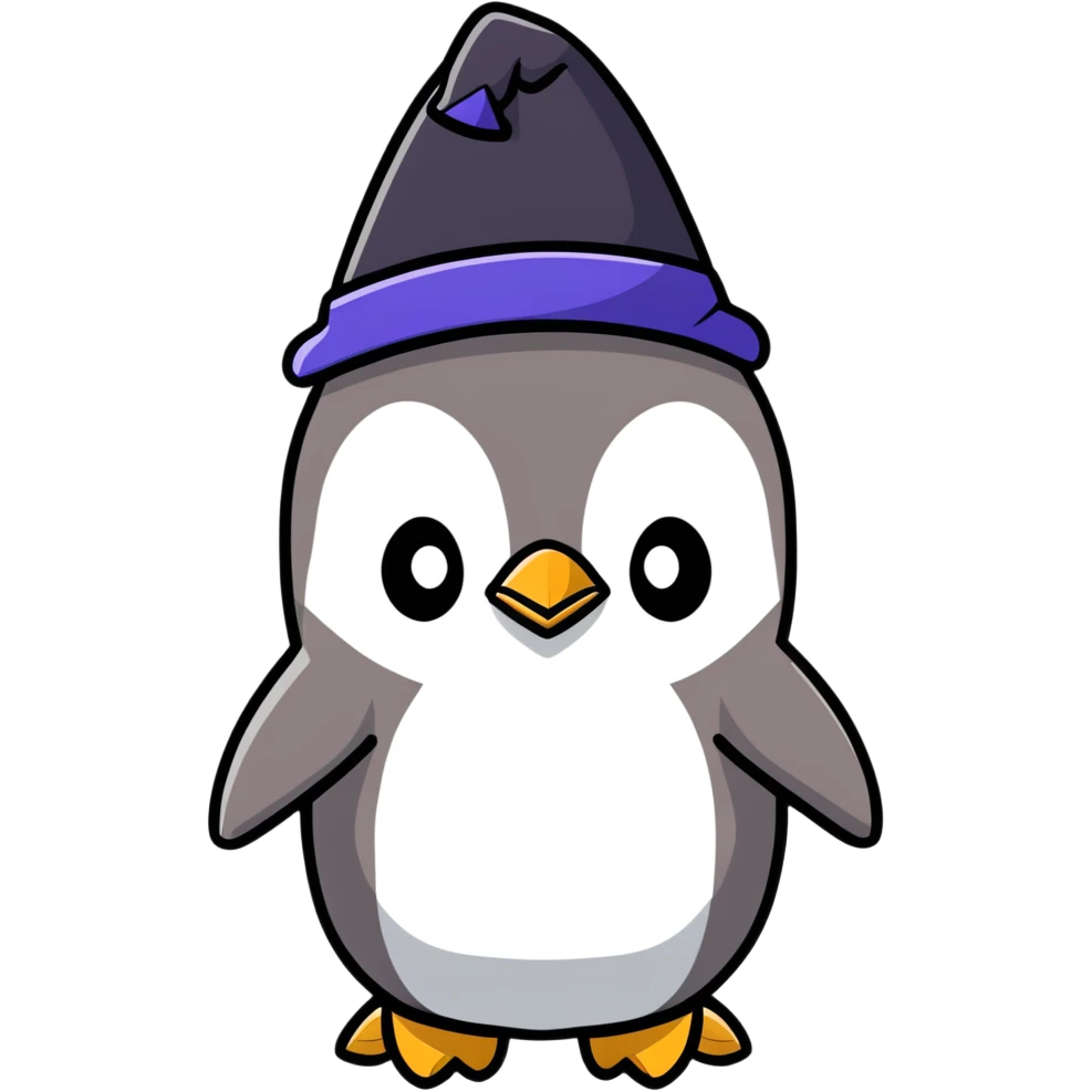 penguin wizard emoji
