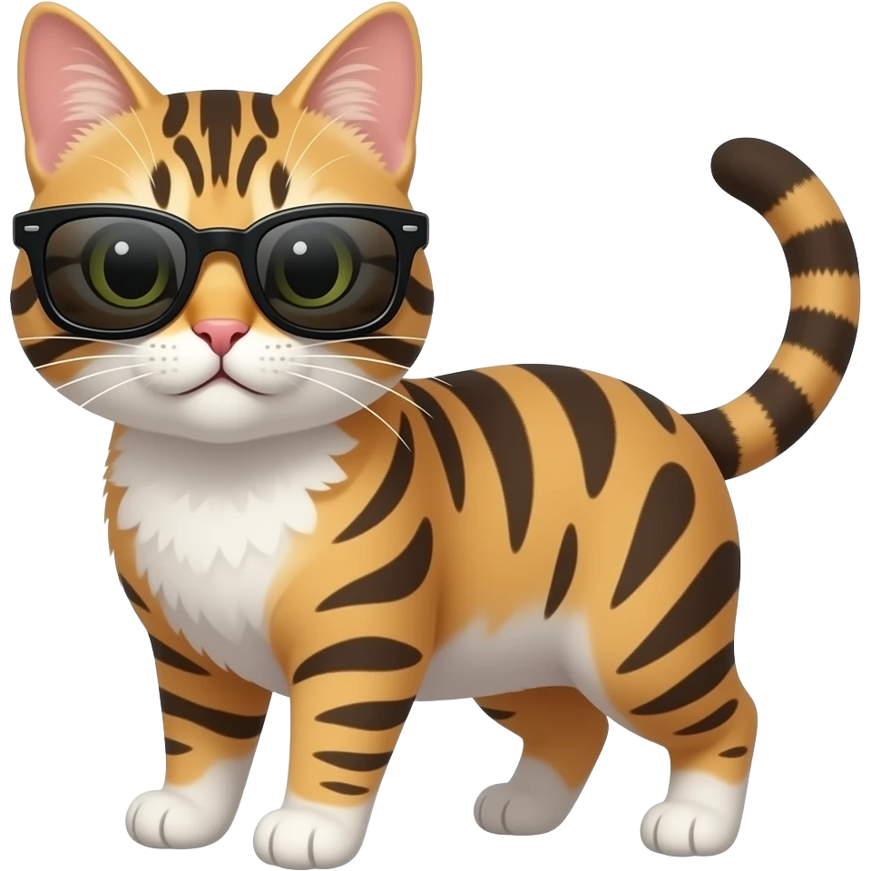 Cat wearing sunglasses emoji
