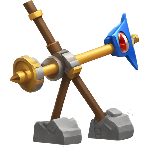 catapult weapon with sonic the hedgehog button emoji