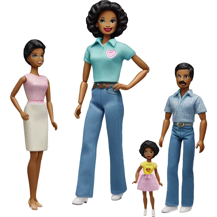 1979 heart family mom Barbie doll  emoji