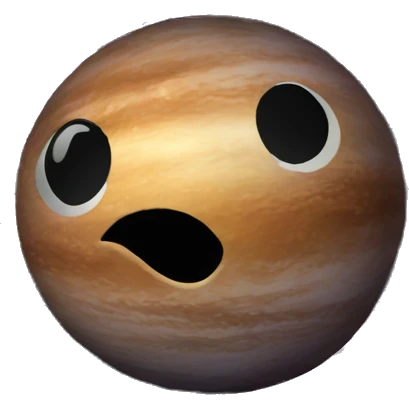Galaxy in space that has 2 Black hole inside it emoji