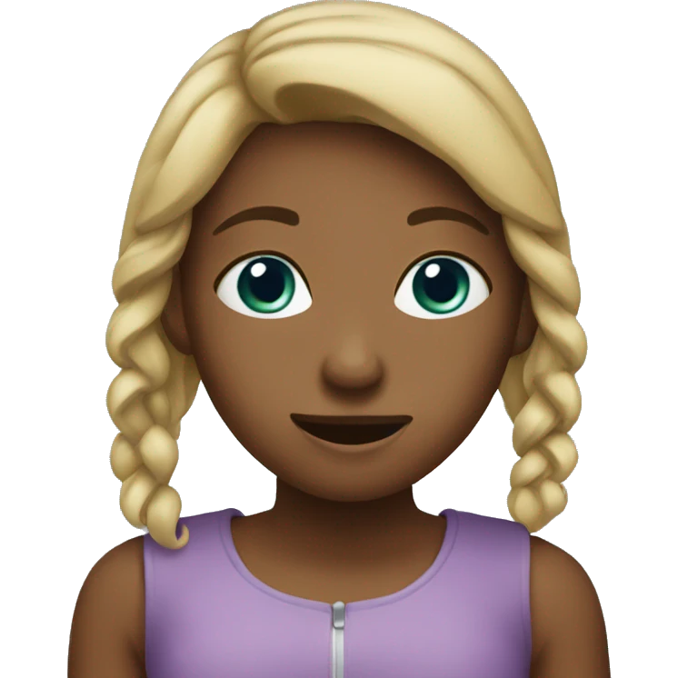  girl saying pleae emoji