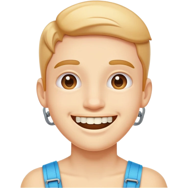 Cara feliz con brackets emoji