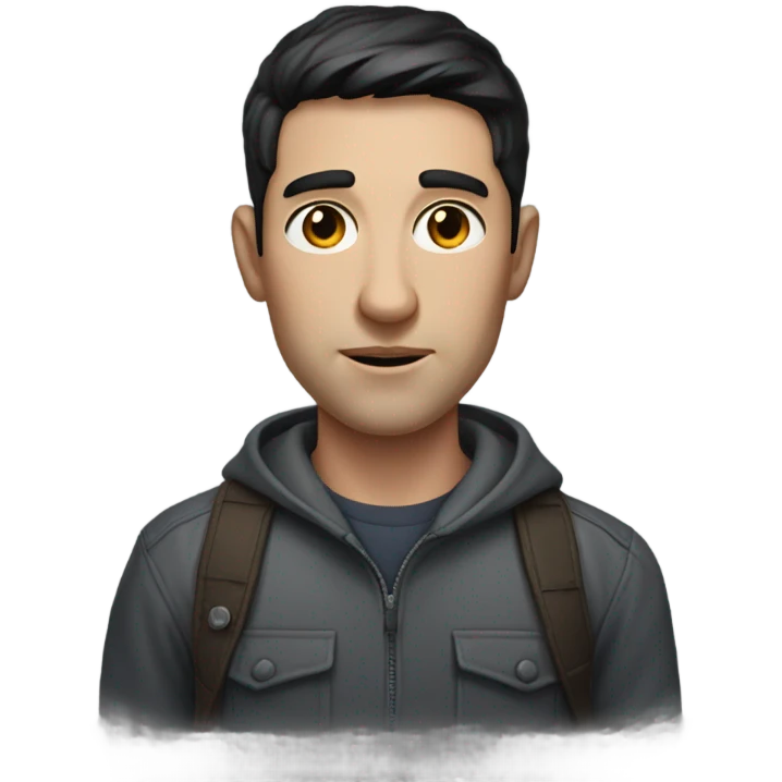 realistic portrait of a male emoji