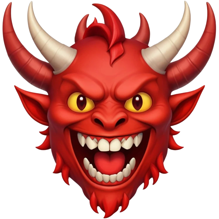 Laughing demon emoji