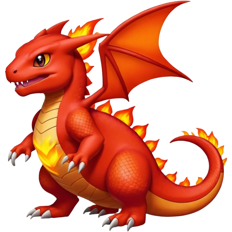 Guilmon-Charmeleon-Pokémon-Fakémon-creature emoji