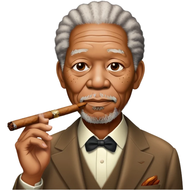 Morgan freeman smoking emoji