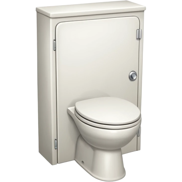 toilet with a door emoji