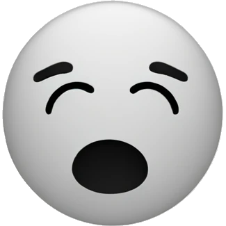 Black and white minimalist art emoji