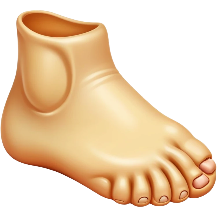 giant foot side view emoji