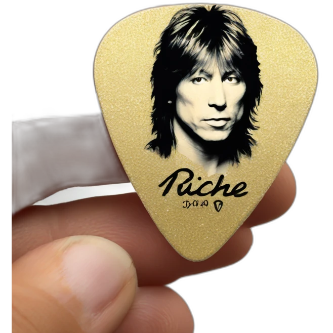 Richie sambora signature guitar pick emoji