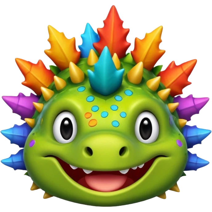 funny stegosaurus face with music notes funny  emoji
