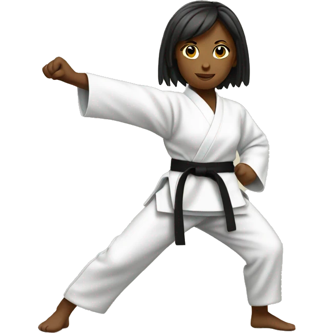 karate girl emoji