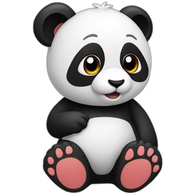  ElbPanda rojo agradeciendo  emoji
