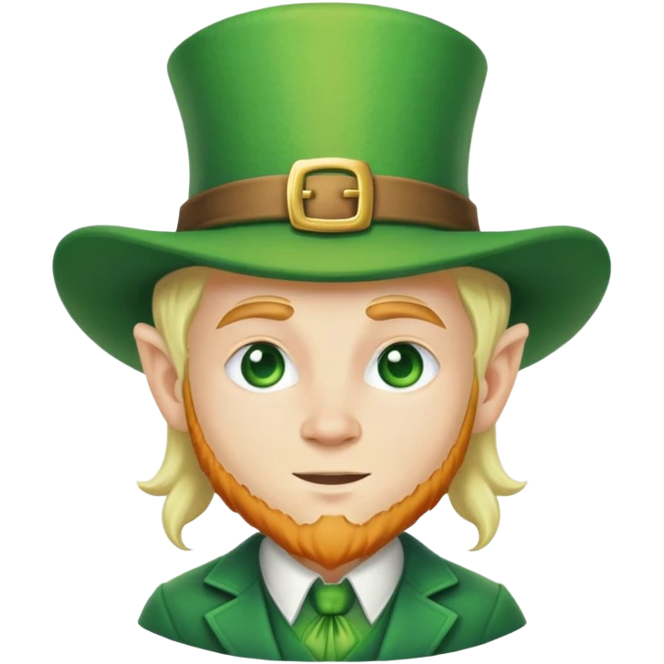 Bleach blond leprechaun  emoji
