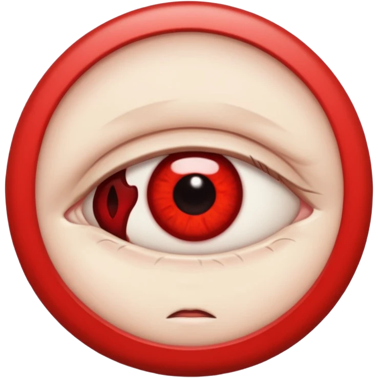 tired eye emoji
