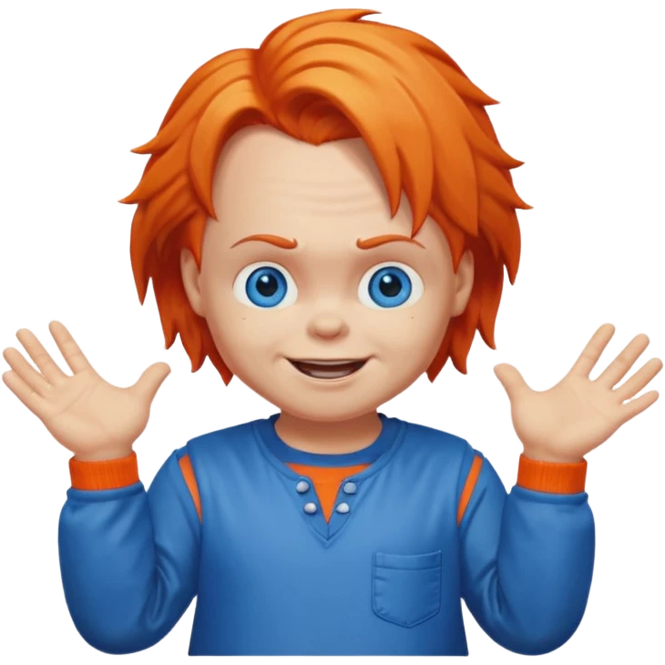 chucky shrugging emoji