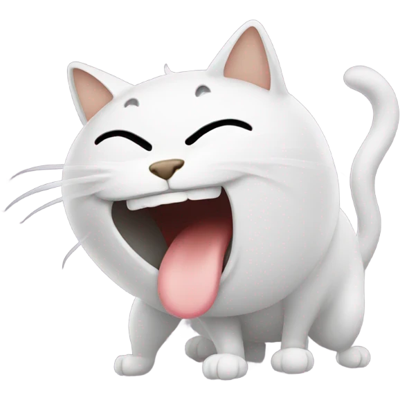 Cat farting  emoji