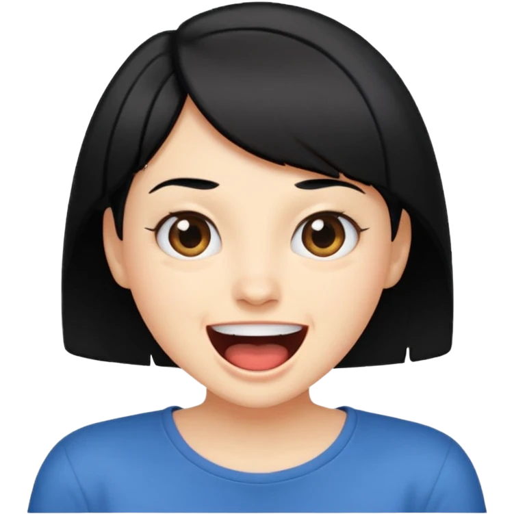 Draw IShowSpeed with short black hair, expressive wide-open mouth & hyped reaction look. emoji