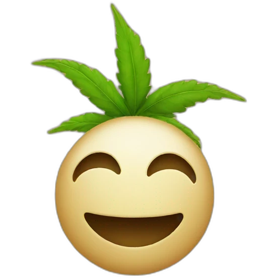 Smiling Hemp emoji