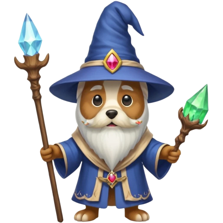 Dog wizard emoji