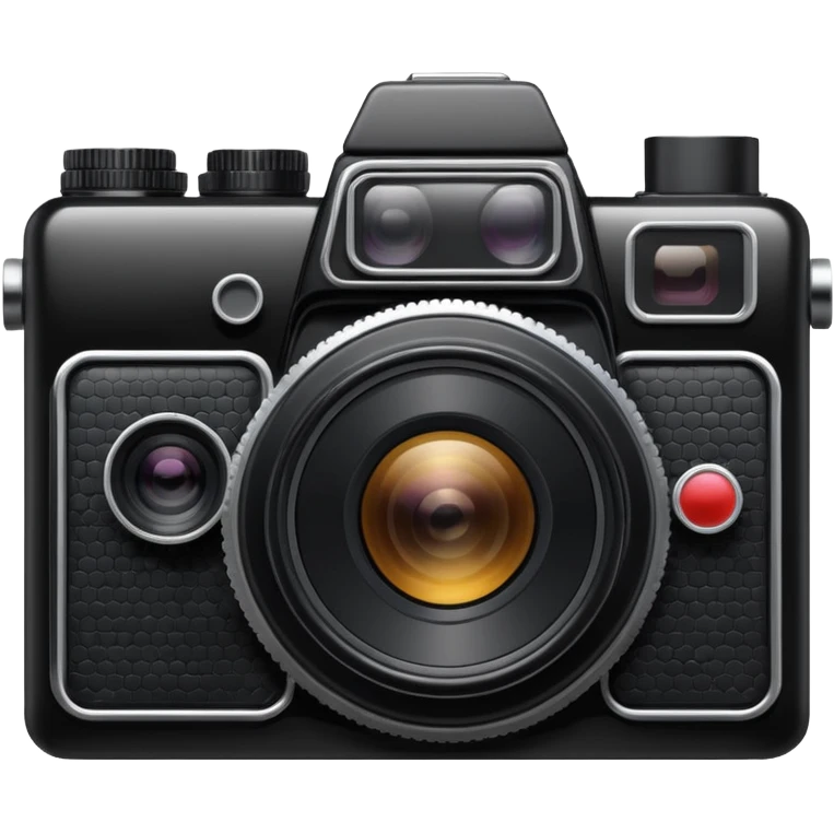black camera from the 80's  emoji
