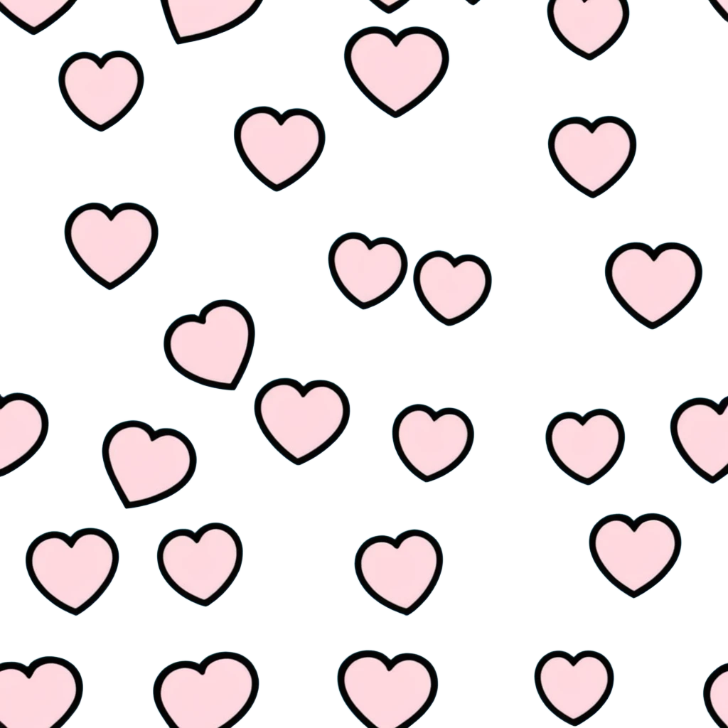pastel blue and pastel pink heart pattern emoji