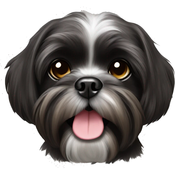 black brindle shih tzu emoji