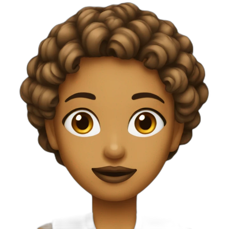 Une voilé avec du maquillage emoji